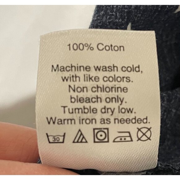 J.Crew XXL Star Print Cotton Sleep Shorts Navy Blue & White 100% Cotton - Picture 6 of 10